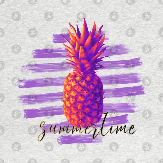 Summertime. Pineapple. by Satic